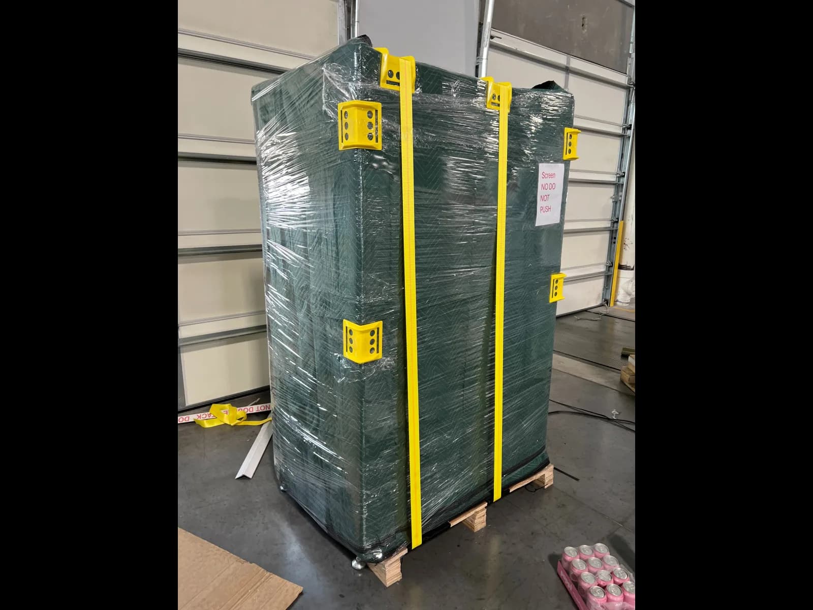 Vending machine secured for professional removal